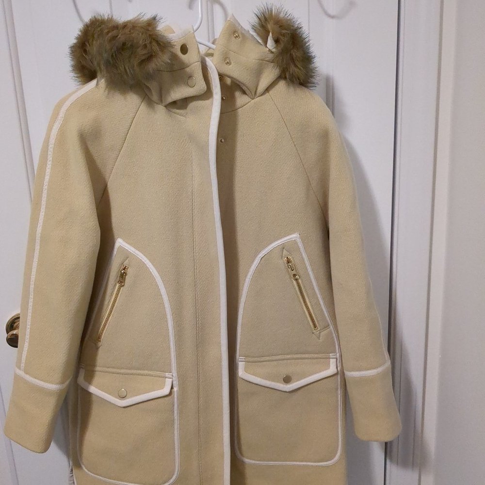 NWOT J.Crew Nello Gori Italian Stadium Cloth Coat